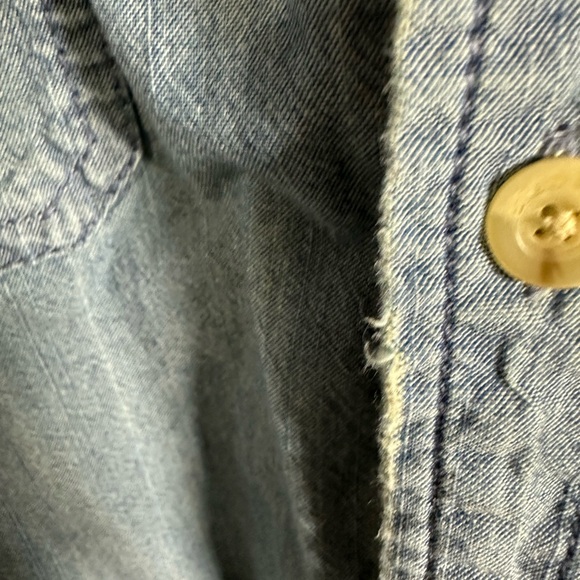 Men’s Levi’s Workwear Chambray Button Up Shirt XL (2003 Y2K) - Picture 7 of 10
